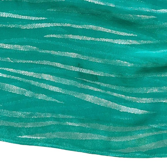 IRO NWT Eolla Emerald Jacquard Metallic Ruffle Midi Dress 38 EU 4-6 US - Picture 6 of 6